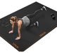 Tapis de fitness en caoutchouc 6 x 4 pieds sol de gym pour la maison antidérapant