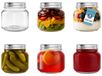 Mason Set de 6 pots en verre hermétiques de 250 ml