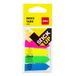 Deli EA10602 onglet autocollant 100 feuilles Bleu, Vert, Orange, Rose, Jaune