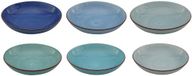 Cookinglife Assiettes à pâtes Delice Bleu ø 23 cm – Lot de 6
