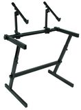 Quik-Lok Z/726 Double Tier in hoogte verstelbare Z-stijl toetsenbordstandaard