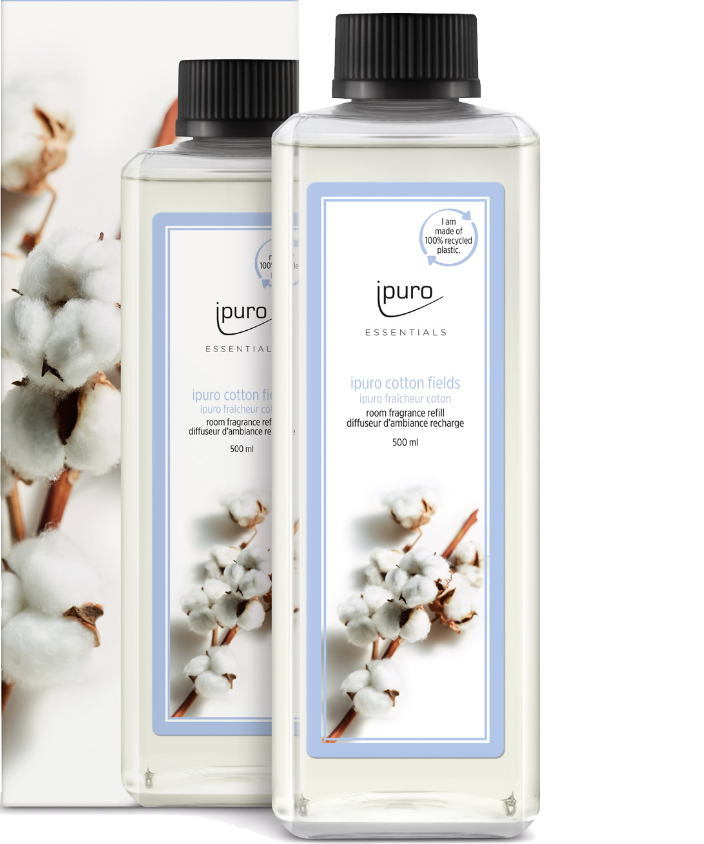 Ipuro Cotton Fields - Navulling voor luchtverfrisser - 500 ml