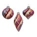 Decoris Kerstbal glas d8 cm multi a3