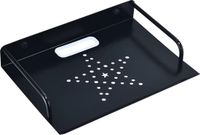 Merkloos Wandrek voor Elektronica - Zwevend Multimediarek voor TV, Router, DVD-speler en Accessoires - Ruimte-Aluminium (1 Laag, Groot)