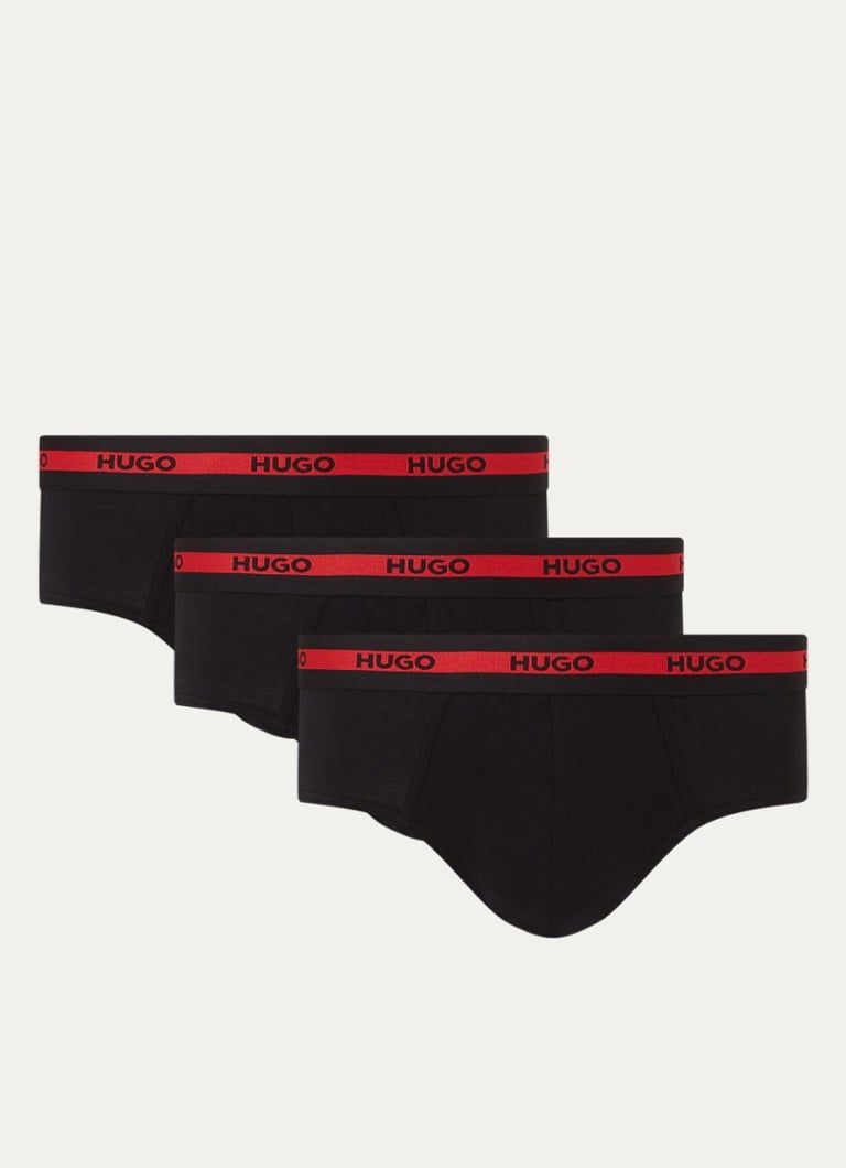 HUGO BOSS Slip met logoband - 3-pack