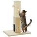 PawHut Poteau griffoir pour chat, 79 cm, avec balle suspendue, beige
