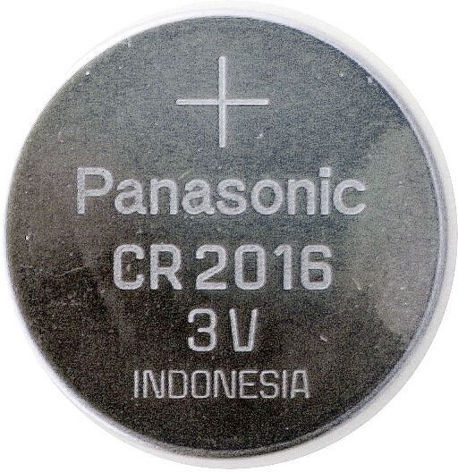 Panasonic CR 2016 Button Battery 3V/90mAh 2022 - Horlogebatterijen
