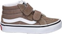 Vans UY SK8-Mid Klittenband Sneakers Leer Synthetisch Rubber Cognac Unisex Kinderen
