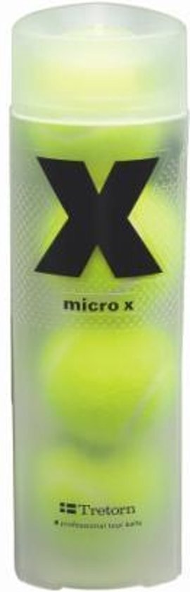 Tretorn Micro X - Tennisballen - 4 stuks - Geel