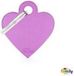 Myfamily Petit Cœur Aluminium Violet Chat