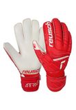 Reusch Attrakt Grip Finger Support Kinderen Voetbalhandschoenen Rood-Wit Maat 8
