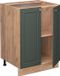 Vicco Fame-Line Keukenonderkast – 60 cm, WB Marmer Groen-Goud Landhuis