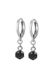 Gaya Earrings 14 karaat Koper Zilver Zwart 2.40 cm