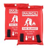 Parcil Distribution PD-452 Brandblusser voor noodgevallen, groot, 2 stuks
