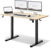 SENSE7 NOJO Zit Sta Bureau Elektrisch Verstelbaar 120 x 60 cm Zwart / Lichtbruin