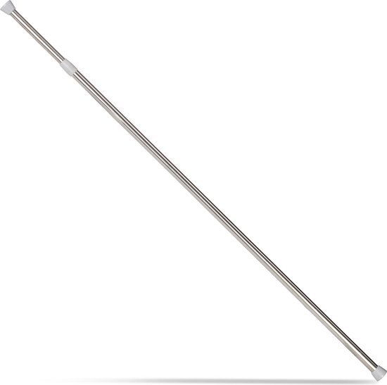 Relaxdays klemstang uitschuifbaar telescopische douchegordijnstang