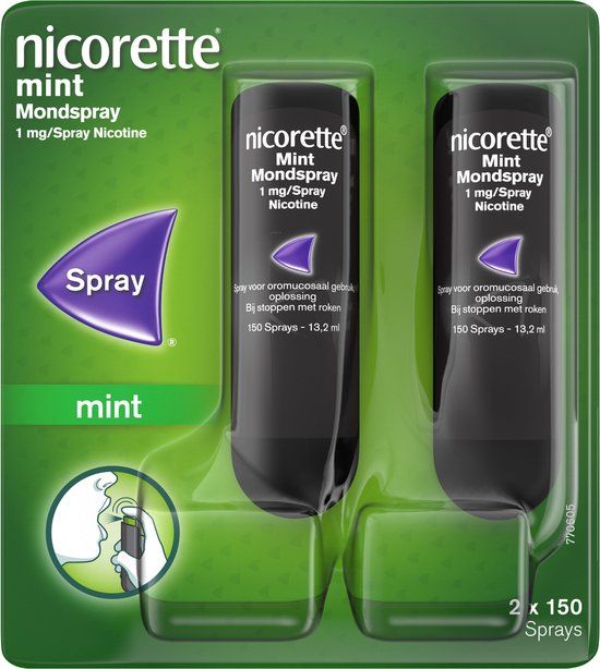 Nicorette Mondspray Freshmint 1mg/spray - 2 x 13,2 ml
