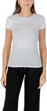 Armani Exchange Rhinestone Embellished Round Neck T-Shirt Wo - White Shirts