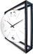 NeXtime Time Frame – Tafel/Wandklok – 40 × 40 × 9.5 cm – Metaal – Zwart/Wit – Stil