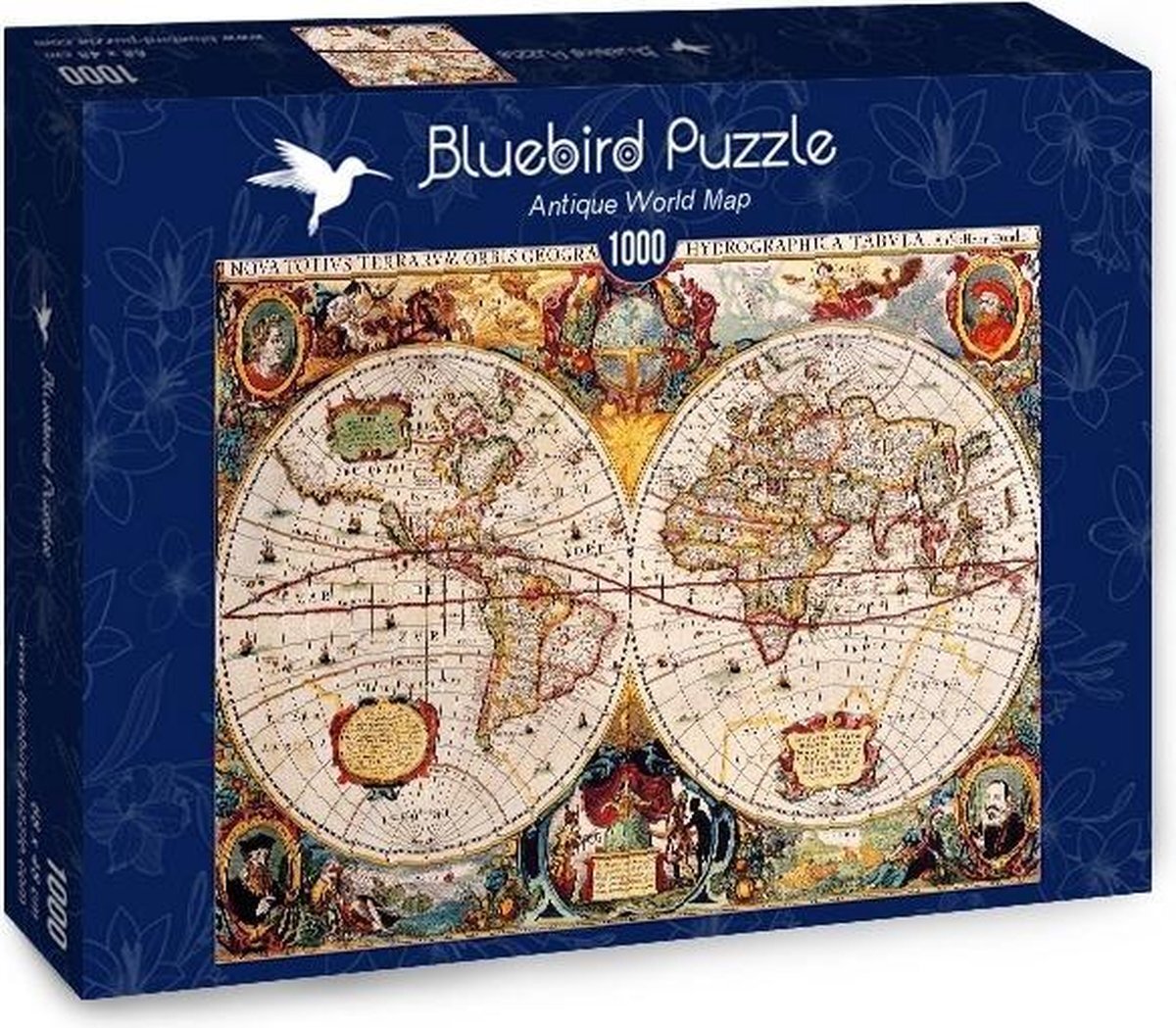 Blue Bird Antieke Wereldkaart - 1000 stukjes