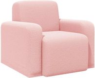 vidaXL Fauteuil Roze Bouclé