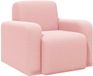 vidaXL Fauteuil Roze Bouclé