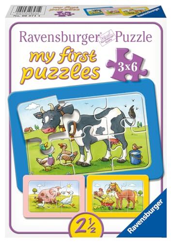 Ravensburger Goede vrienden - My First Puzzels - 3x6 stukjes - Kinderpuzzel