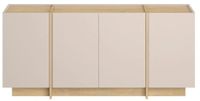 CaliCosy - Buffetkast met 4 deuren, decor van kasjmier en saffier eiken, 180 cm breed, ONYX