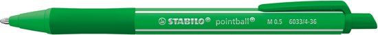 STABILO Pointball Colorful Groen Balpennen | 10 Stuks