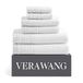 Vera Wang | Sculpted Plooi Collectie | Handdoekenset - 100% katoen, zacht en luxueus, super absorberend en middelzwaar, 6st, wit
