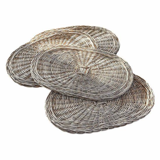 LOBERON Placemat set van 4 Villoray bruin