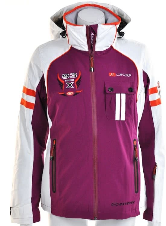 Exxtasy Bennet - Sportjas - Dames - Maat 34 - Paars;Wit;Oranje