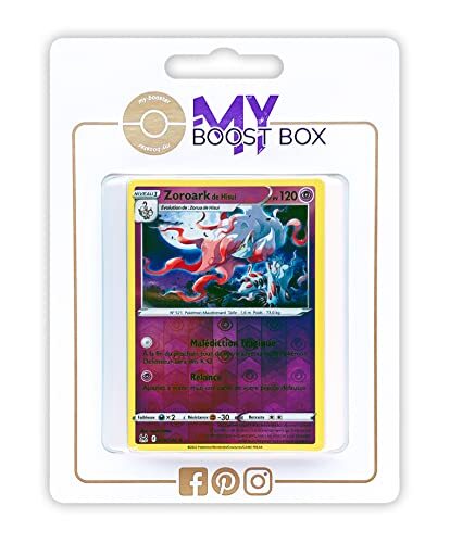 my-booster Zoroark de Hisui (Hisuian Zoroark) 76/196 Holo Reverse - Myboost X Epée et Bouclier 11 Origine Perdue - Doos met 10 Franse Pokemon kaarten