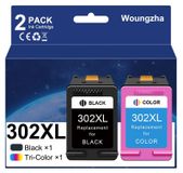 HP 302XL cartouches d'encre (1 noir, 1 couleur) pour DeskJet, Envy, OfficeJet