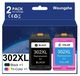 HP 302XL cartouches d'encre (1 noir, 1 couleur) pour DeskJet, Envy, OfficeJet