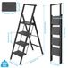 StarTech Vouwbare stalen ladder - 4 treden met handrail