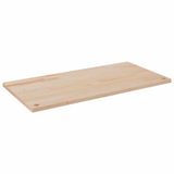 vidaXL Bureaublad 110x55x2,5 cm massief grenenhout