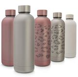 T&N Roestvrijstalen drinkfles, 500 ml, thermosfles voor kantoor, lekvrije waterfles voor koolzuur, thermoskan onderweg, thermosfles voor thee en koffie, fles bruiswater
