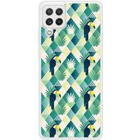 Samsung Galaxy A22 Toucan losange Verstevigd hoesje met sublimatie bedrukking