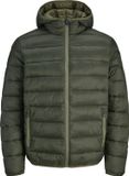JACK&JONES JWHWILSON LIGHT PUFFER HOOD Heren XXL Rosin