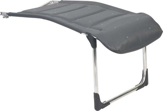 Crespo R-215 Deluxe Voetenbank - Donker grijs - Aluminium - 95 x 48 x 45 cm