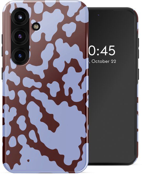 Selencia Hoesje - Geschikt voor Samsung Galaxy S25 - Backcover met Magnetische Ring - Moo'd Lavender Glow