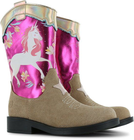 Shoesme Pink Unicorn Cowboylaarzen Kinderen Meisjes Maat 29