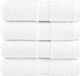 vidaXL Premium washandjes SOLUND 4 stuks 30x30 cm 600 g/m² wit