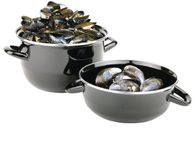Olympia Mosselpan 20cm Zwart RVS