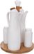 Icecat Set de condiments Conteneurs pour sel et poivre Distributeur Bouteille pour huile et vinaigre