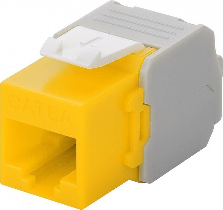 Goobay 90691 Keystone Module - Wit/Geel/Grijs
