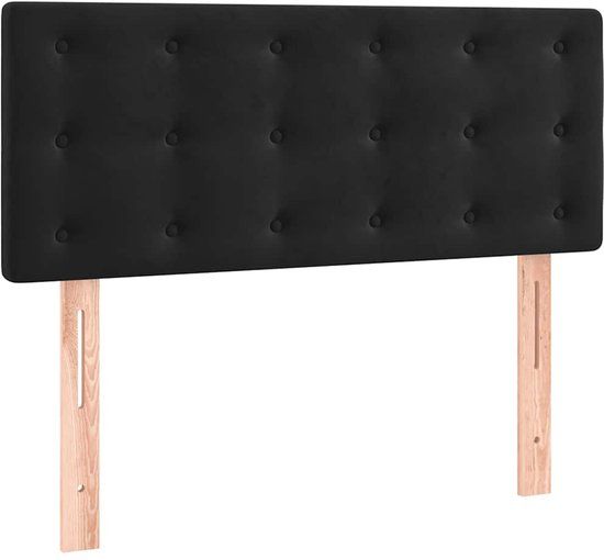 vidaXL Hoofdbord 80x5x78/88 cm fluweel zwart