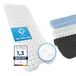 FLIPLINE Natura Badmat, antislip, huidvriendelijk, 100 x 40 cm, van TPE, geen pvc, badmat, antislip, BPA-vrij, machinewasbaar, voor kinderen en baby's, antislipmat voor badkuip