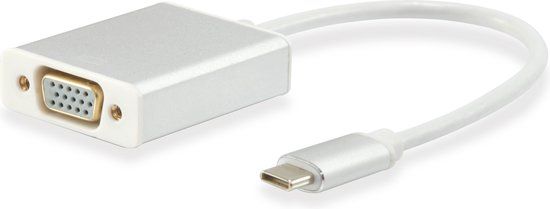 Equip USB Type C to VGA Adapter - White - 0.15m